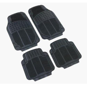 ATCM-3201 4 Piece Universal Heavy Duty Waterproof Black PVC Car Floor Mat