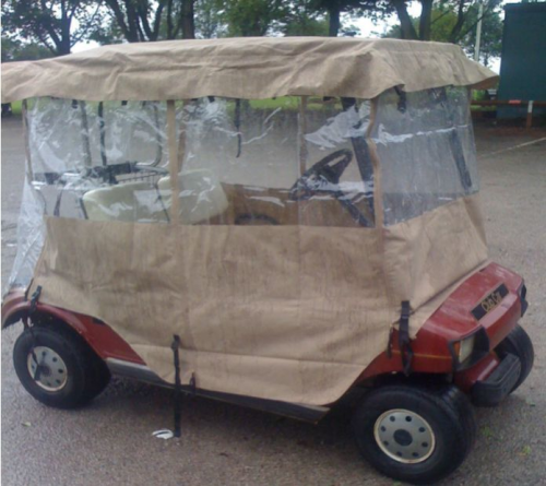 4 Passenger 400D Waterproof Sunproof Golf cart Cover fits For Most Brand