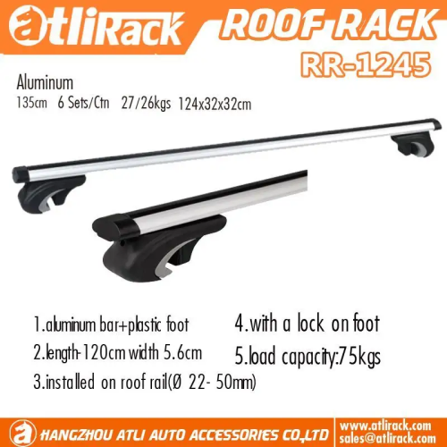 Universal Roof Rack Cross Bars, 54" Aluminum Roof Rack Crossbars, Fit Raised Side Rail with Gap