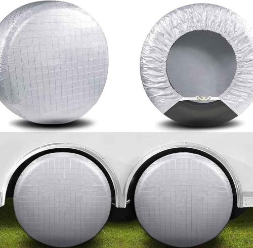 ATTC-9017 Universal 4 Set Waterproof UV Snow Sun Rain Wheel Tire Protector