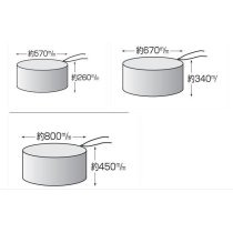 ATTC-9017 Universal 4 Set Waterproof UV Snow Sun Rain Wheel Tire Protector