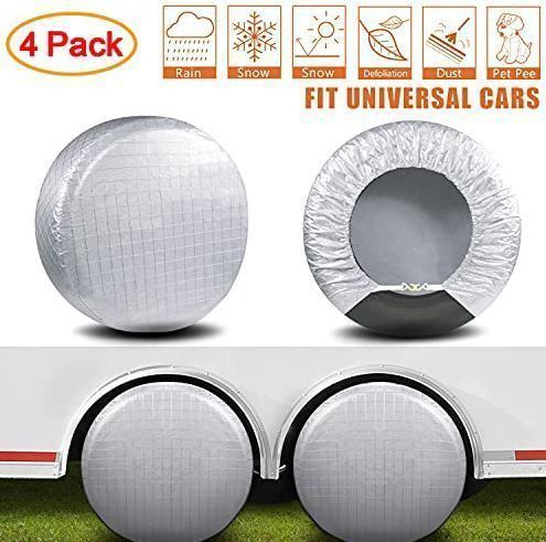 Universal 4 Set Waterproof UV Snow Sun Rain Wheel Tire Protector