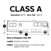 Class A RV Cover Breathable Waterproof Tear-Resistant Durable caravan cover