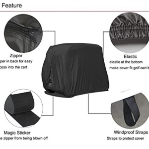 Club Car Cover  Windproof Universal Golf Cart Covers UV Coating Oxford Cloth Club Car Cover
