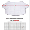 Car Windshield Snow Cover 3 Layers Winter Frost Protection for Any Weather ATSS6006B-145X92