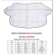 Car Windshield Snow Cover 3 Layers Winter Frost Protection for Any Weather ATSS6006B-145X92