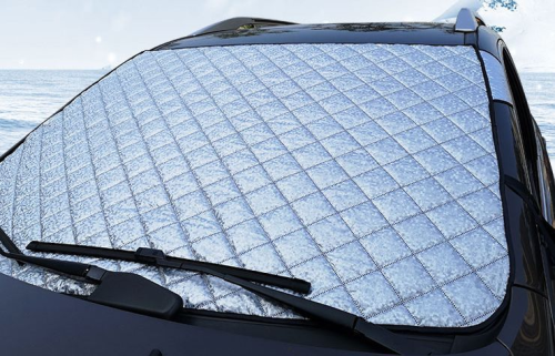 Car Windshield Snow Cover 3 Layers Winter Frost Protection for Any Weather ATSS6006B-145X92