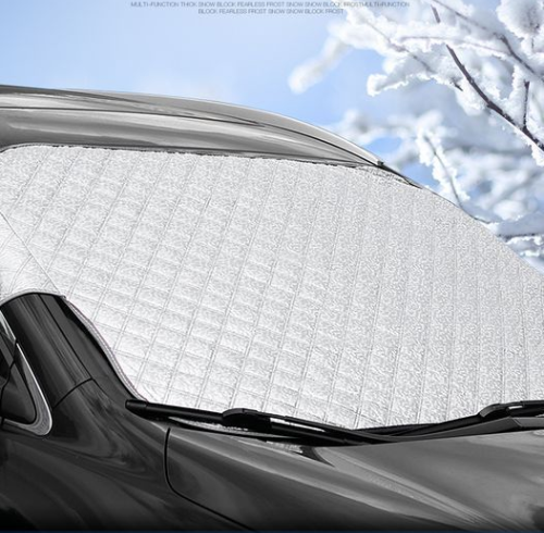 Car Windshield Snow Cover 3 Layers Winter Frost Protection for Any Weather ATSS6006B-145X92
