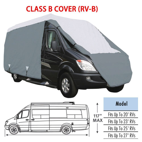 Class B 4-Layer RV Cover Anti-UV Water-Resistance Heavy Duty for Motorhome RV-B195