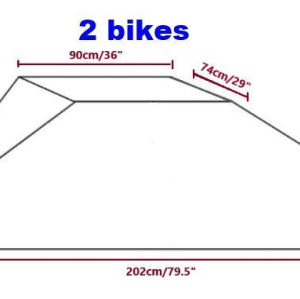 Caravan Backdoor Bike Cover Mount 1 Piece Bicycle Protection Bicycle for 2 Bicycles