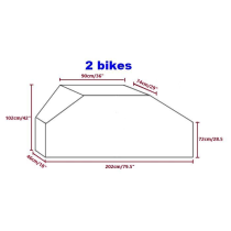 Caravan Backdoor Bike Cover Mount 1 Piece Bicycle Protection Bicycle for 2 Bicycles