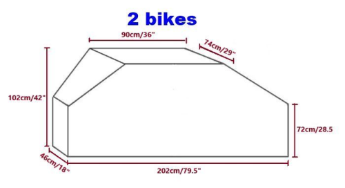 Caravan Backdoor Bike Cover Mount 1 Piece Bicycle Protection Bicycle for 2 Bicycles