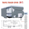 Travel Trailer RV Cover Waterproof  Anti-UV Motorhome Camper Cover All Year Protection