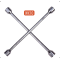 AtliFix Four Way Tyle Lug Cross Wrench length 14