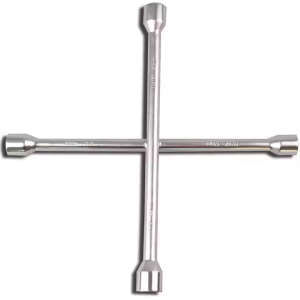 AtliFix ATCW-1401A Four Way Tyle Lug Cross Wrench length 14" 17-19-21-23mm 4 way Cross Rim Wrench Fully Polished