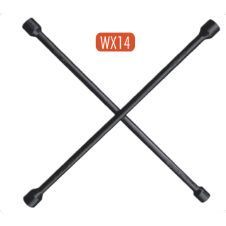 AtliFix WX14 Four Way Tyle Lug Cross Wrench length 14" 17-19-21-23mm 4 way cross wrench Cross Rim Wrench Powder Coated
