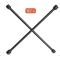 AtliFix WX14 Four Way Tyle Lug Cross Wrench length 14