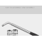 AtliFix WL3800 Telescopic Lug Wrench + Extendable 4 Way Lug Wrench, Wheel Brace Lug Nut Wrench Tire Repair Tools Wheel Nut Remover 1/2 Drive with 17/19mm and 21/23mm Sockets