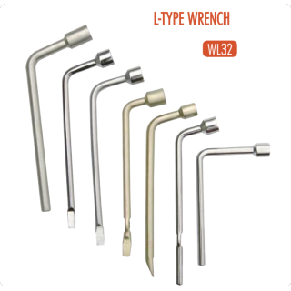 ATLIFIX WL32 L-Type Car Truck Tire Wheel Lug Nut Wrench Key Socket Spanners Tool Car Tyre