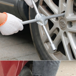 AtliFix Four Way Tyle Lug Cross Wrench length 14