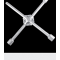 AtliFix Four Way Tyle Lug Cross Wrench length 14
