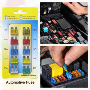 ATLI ATEK-3040 Roadside Assistance Auto Emergency Kit Car First Aid Kit Square Bag Contains Jumper Cables, Tools, and so on for Your Car