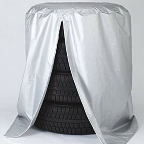 420D Oxford Outdoor Tire Cover Thick Waterproof UV Protection For Most Cars Storage Bag