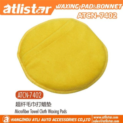 ATLI Microfiber Wax Applicator, Ultra-Soft Microfiber Wax Applicator Pads with Finger Pocket Wax Applicator for Cars Wax Applicator Foam Sponge