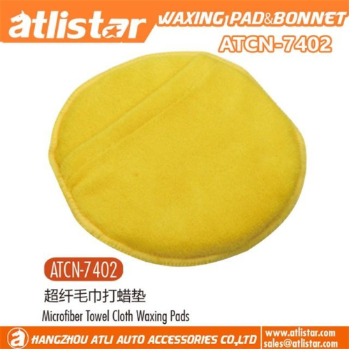 ATLI Microfiber Wax Applicator, Ultra-Soft Microfiber Wax Applicator Pads with Finger Pocket Wax Applicator for Cars Wax Applicator Foam Sponge