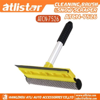 ATLI ATCN-7526 Window Squeegee for Car Windows, 2-in-1 Window Cleaner for Car Windshield, Gas Station, Shower, and Glass  Auto Squeegee with 27CM Handle, 8