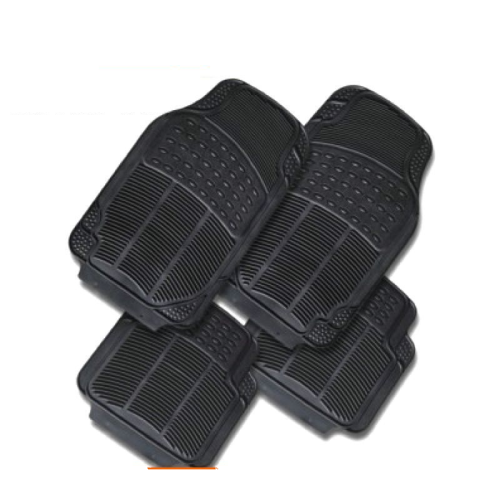 ATCM-2208 Rubber Car Floor Mats Antislip Waterproof 4pcs Compatible