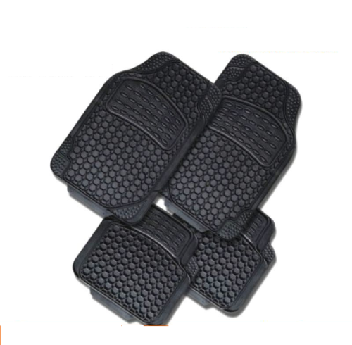 ATCM-2207  Universal Fit Rubber All-Weather Black Set of 4 Rubber Car Mat