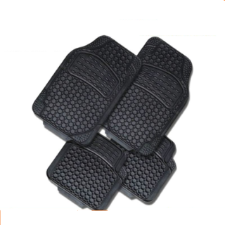 ATCM-2207  Universal Fit Rubber All-Weather Black Set of 4 Rubber Car Mat