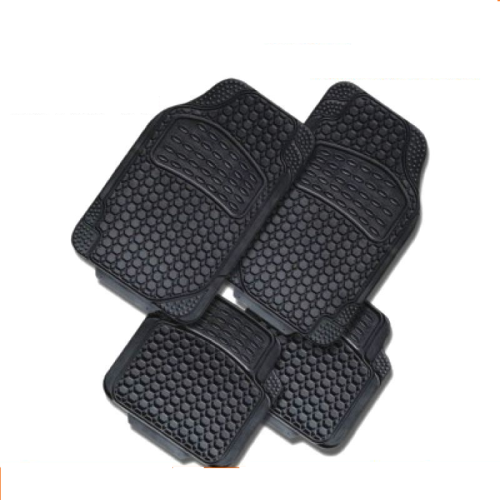 ATCM-2207   Universal Fit Rubber All-Weather Black Car Floor Mat Set of 4