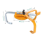 ATLI TL2004 Practical factory price steel tyre lock for car and motorcycle