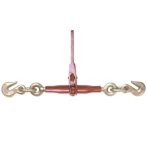 Ratchet Style Load Binder with 2 Grab Hooks - 2,600 Pound Safe Working Load (For 1/4