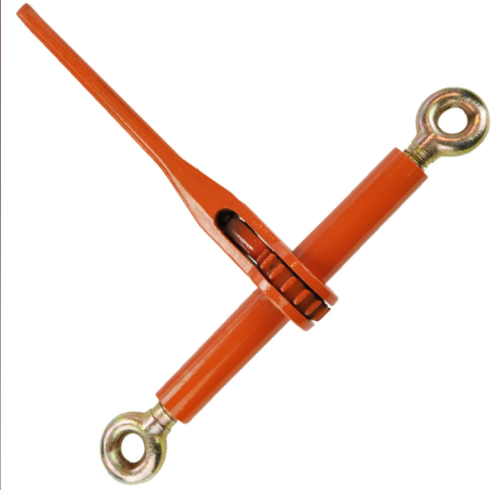 Ratchet Style Load Binder with Two Heavy Duty Eye Bolts - No Hooks - 7,100 Pound Safe Working Load
