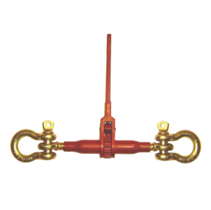Ratchet Style Load Binder with 2 Jaw Bolts - 13,000 Lbs. Safe Working Load (For 5/8'' Grade 43 or 1/2'' Grade 80 Chain)