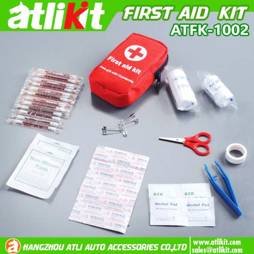 ATLI ATFK-1002 Small first aid kit, 28-piece first aid bag in case of emergency, first aid supplies in case of emergency and portable survival kit