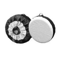 Silver Coated Waterproof Cover Storage Bag  Sports Style Car Spare Tire Cover