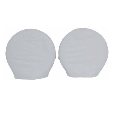 White Dual Tire Covers RV Accessories WaterProof Dust Protect for RV Truck Trailer Tire Cover