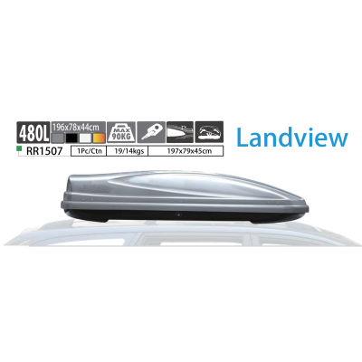 RR1507 LANDVIEW 480L Car Rooftop Cargo Box Carrier Roof Mount Luggage Storage
