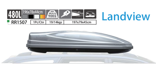 RR1507 LANDVIEW Car Rooftop Cargo Box Carrier Roof Mount Luggage Storage