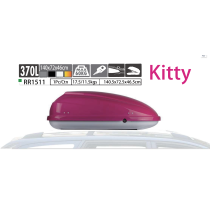 RR1511 KITTY 370L Rooftop Cargo Carrier Luggage Storage Box ABS for SUVs Cars
