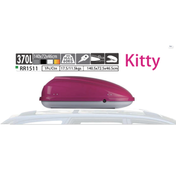 RR1511 KITTY 370L Rooftop Cargo Carrier Luggage Storage Box ABS for SUVs Cars