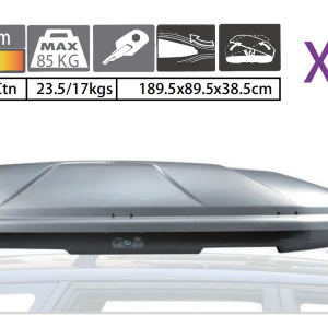 RR1582 X-MAN 450L Car Rooftop Cargo Box Carrier Dual-Side Opening Luggage Storage Box