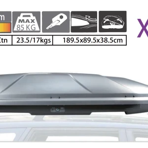 RR1582 X-MAN 450L Car Rooftop Cargo Box Carrier Dual-Side Opening Luggage Storage Box