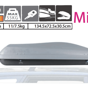RR1590 Mini Girl 196L Hard Shell Roof Cargo Carrier Roof Box