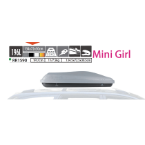 RR1590 Mini Girl 196L Hard Shell Roof Cargo Carrier Roof Box