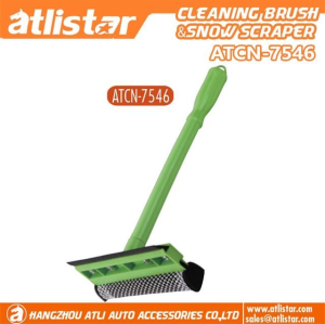 ATLI ATCN-7546 Window Squeegee for Car Windows, 2-in-1 Window Cleaner for Car Windshield, Gas Station, Shower, and Glass  Auto Squeegee
